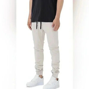 Zanerobe “sure shot” trendy heathered grey casual athletic track pants jogger 32